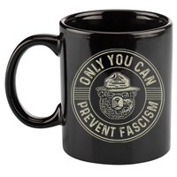 Only You Can Prevent Fascism Bear Activism Funny Political 11oz C Handle Ceramic Mug