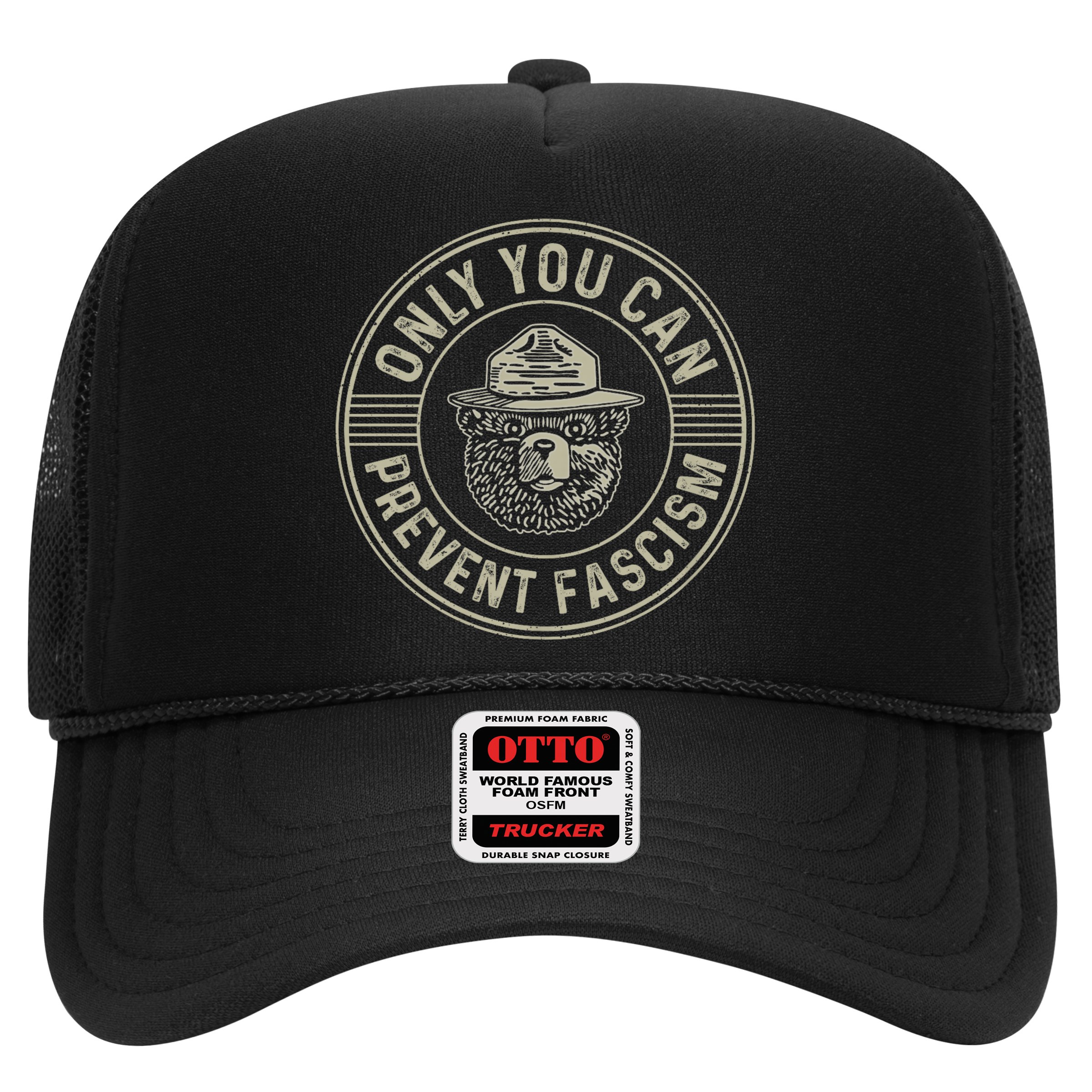 Only You Can Prevent Fascism Bear Activism Funny Political Hat