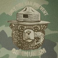 Only You Can Prevent Communism Camping Bear Legacy Tie Dye Trucker Hat