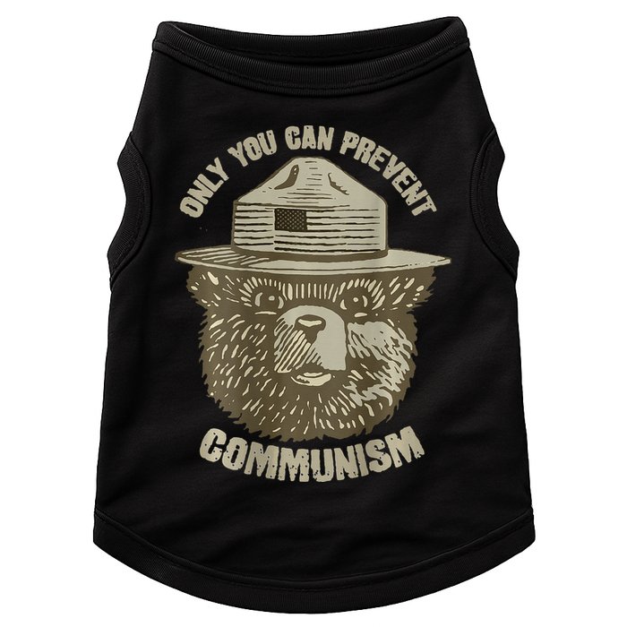 Only You Can Prevent Communism Camping Bear Doggie Tank