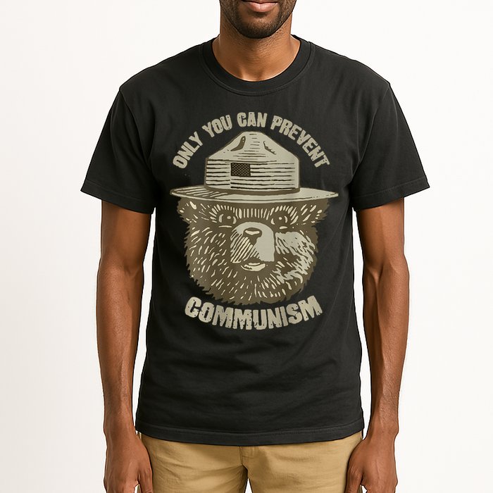 Only You Can Prevent Communism Camping Bear Tall T-Shirt
