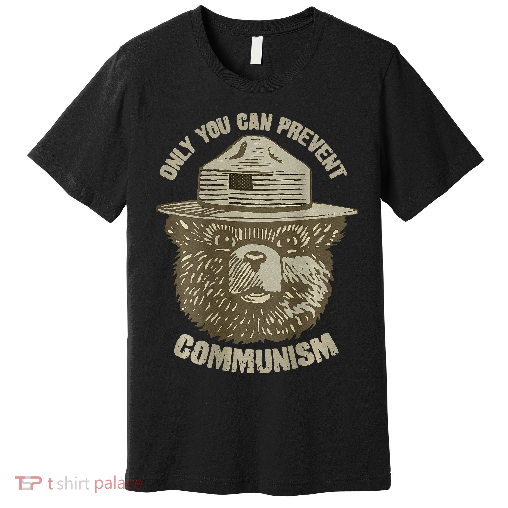 Only You Can Prevent Communism Camping Bear Premium T-Shirt