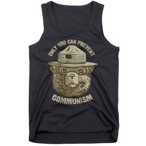 Only You Can Prevent Communism Camping Bear Tank Top