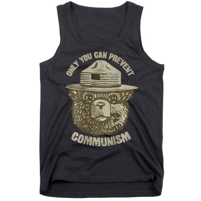 Only You Can Prevent Communism Camping Bear Tank Top