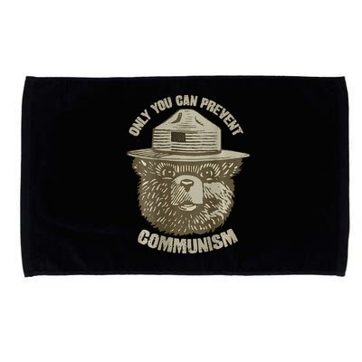 Only You Can Prevent Communism Camping Bear Microfiber Hand Towel