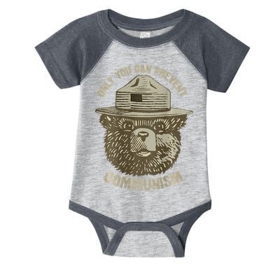 Only You Can Prevent Communism Camping Bear Infant Baby Jersey Bodysuit