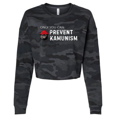 Only You Can Prevent Kamunism Communism Election Humor 2024 Cropped Pullover Crew