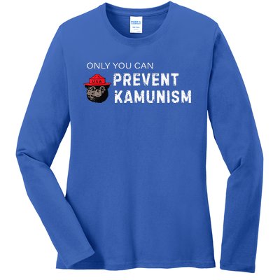 Only You Can Prevent Kamunism Communism Election Humor 2024 Ladies Long Sleeve Shirt