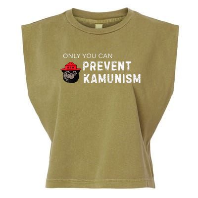 Only You Can Prevent Kamunism Communism Election Humor 2024 Garment-Dyed Women's Muscle Tee