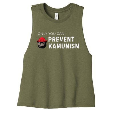 Only You Can Prevent Kamunism Communism Election Humor 2024 Women's Racerback Cropped Tank