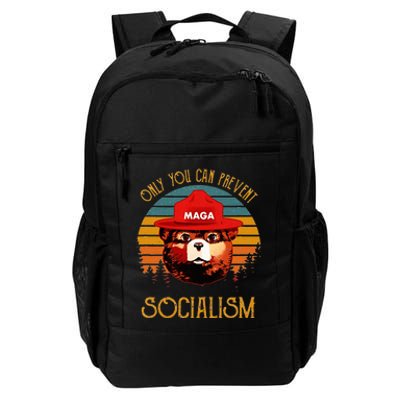 Only You Can Prevent Socialism Maga Antisocialist Daily Commute Backpack