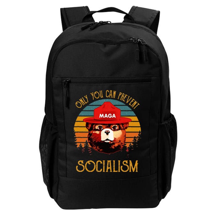 Only You Can Prevent Socialism Maga Antisocialist Daily Commute Backpack