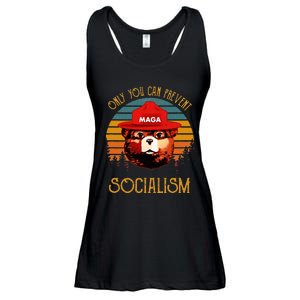 Only You Can Prevent Socialism Maga Antisocialist Ladies Essential Flowy Tank