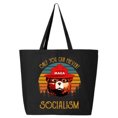 Only You Can Prevent Socialism Maga Antisocialist 25L Jumbo Tote