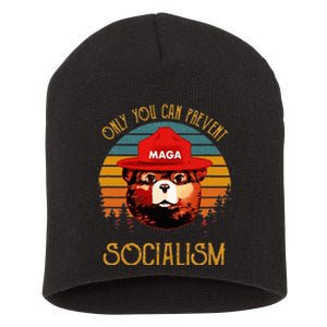 Only You Can Prevent Socialism Maga Antisocialist Short Acrylic Beanie