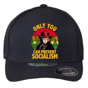 On You Can Prevent Socialism Bear Flexfit Unipanel Trucker Cap