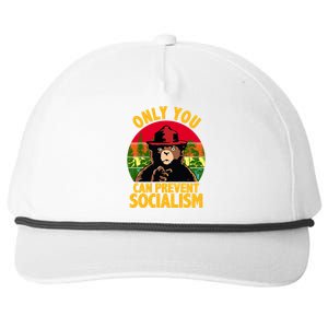 On You Can Prevent Socialism Bear Snapback Five-Panel Rope Hat