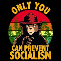On You Can Prevent Socialism Bear Drawstring Bag