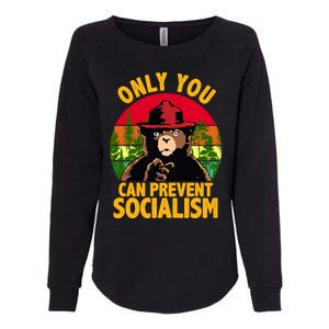 On You Can Prevent Socialism Bear Womens California Wash Sweatshirt