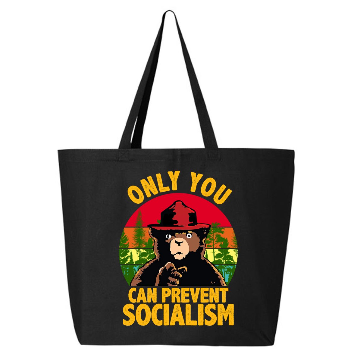 On You Can Prevent Socialism Bear 25L Jumbo Tote