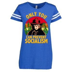 On You Can Prevent Socialism Bear Enza Ladies Jersey Football T-Shirt