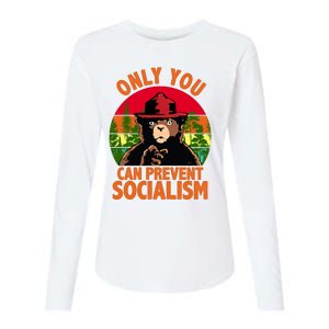 On You Can Prevent Socialism Bear Womens Cotton Relaxed Long Sleeve T-Shirt