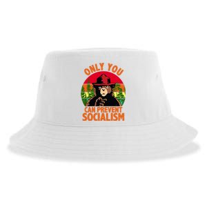 On You Can Prevent Socialism Bear Sustainable Bucket Hat