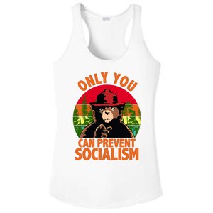 On You Can Prevent Socialism Bear Ladies PosiCharge Competitor Racerback Tank