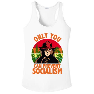 On You Can Prevent Socialism Bear Ladies PosiCharge Competitor Racerback Tank