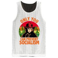 On You Can Prevent Socialism Bear Mesh Reversible Basketball Jersey Tank
