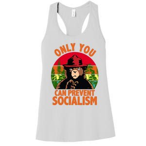 On You Can Prevent Socialism Bear Women's Racerback Tank