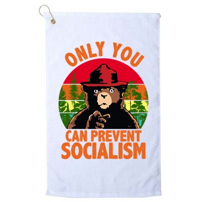 On You Can Prevent Socialism Bear Golf Towel