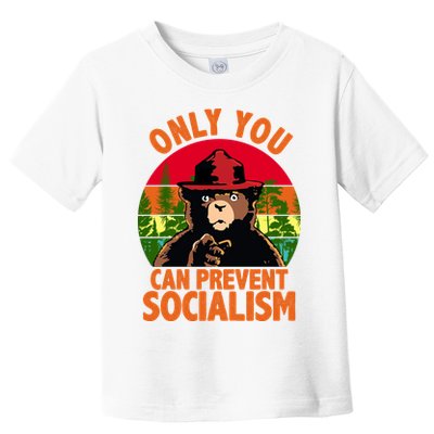On You Can Prevent Socialism Bear Toddler T-Shirt
