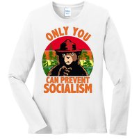 On You Can Prevent Socialism Bear Ladies Long Sleeve Shirt