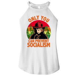 On You Can Prevent Socialism Bear Women's Perfect Tri Rocker Tank