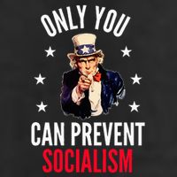 Only You Can Prevent Socialism Anti Socialism 7 Panel Mesh Trucker Snapback Hat
