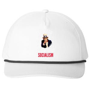 Only You Can Prevent Socialism Anti Socialism Snapback Five-Panel Rope Hat