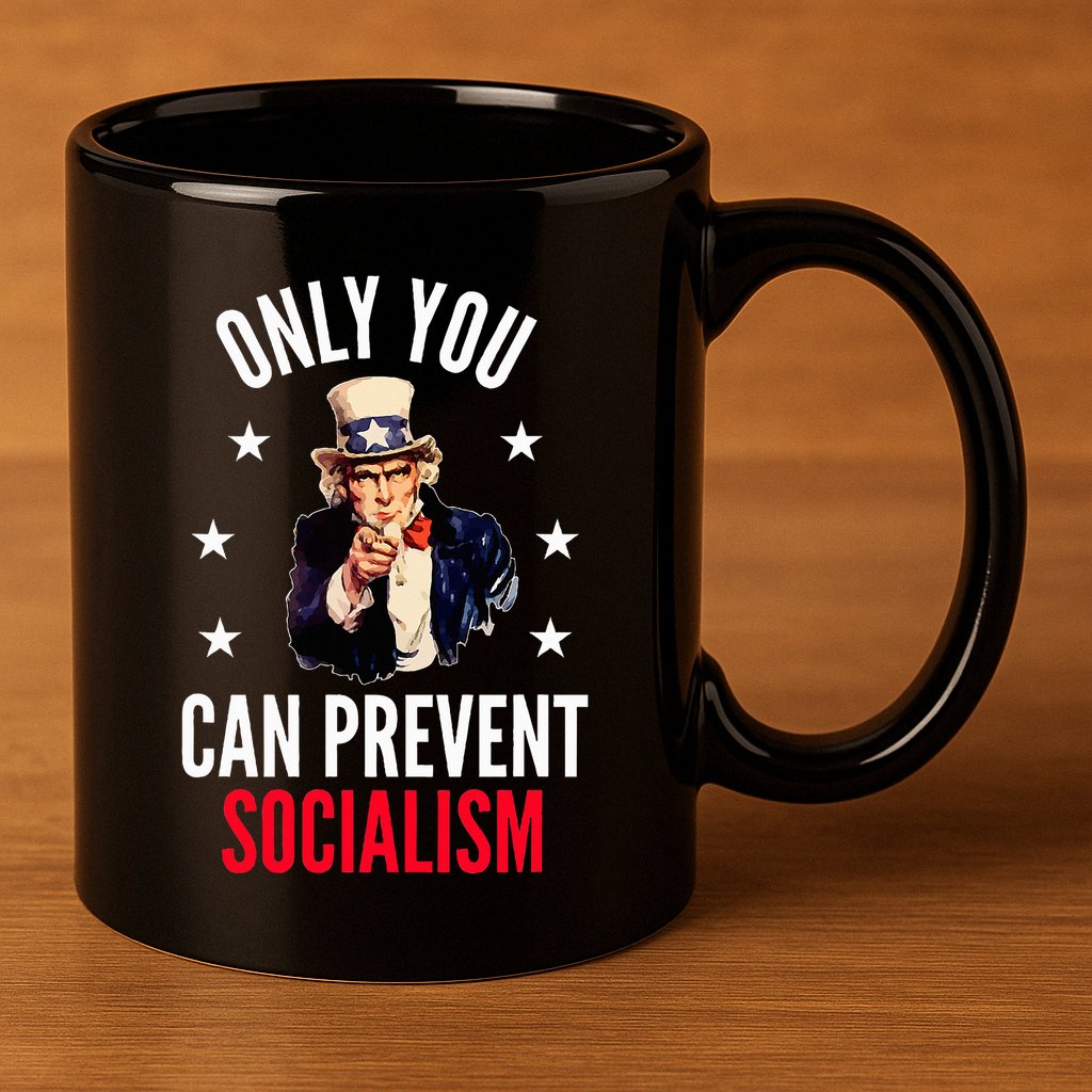 Only You Can Prevent Socialism Anti Socialism 11oz C Handle Ceramic Mug