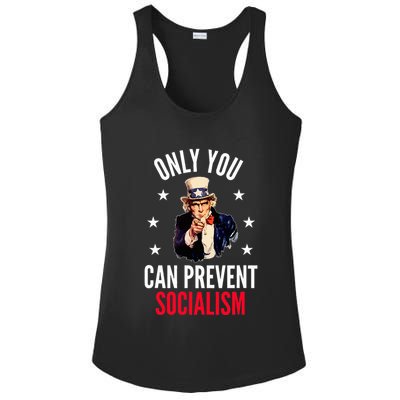 Only You Can Prevent Socialism Anti Socialism Ladies PosiCharge Competitor Racerback Tank