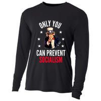 Only You Can Prevent Socialism Anti Socialism Cooling Performance Long Sleeve Crew