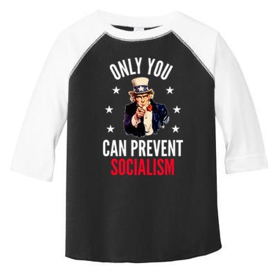Only You Can Prevent Socialism Anti Socialism Toddler Fine Jersey T-Shirt