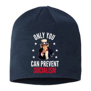 Only You Can Prevent Socialism Anti Socialism Sustainable Beanie