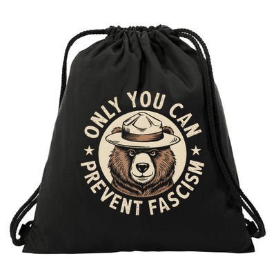 Only You Can Prevent Fascism Drawstring Bag
