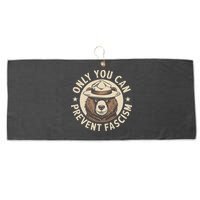 Only You Can Prevent Fascism Large Microfiber Waffle Golf Towel