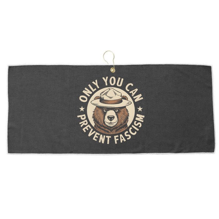 Only You Can Prevent Fascism Large Microfiber Waffle Golf Towel