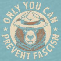 Only You Can Prevent Fascism Sueded Cloud Jersey T-Shirt