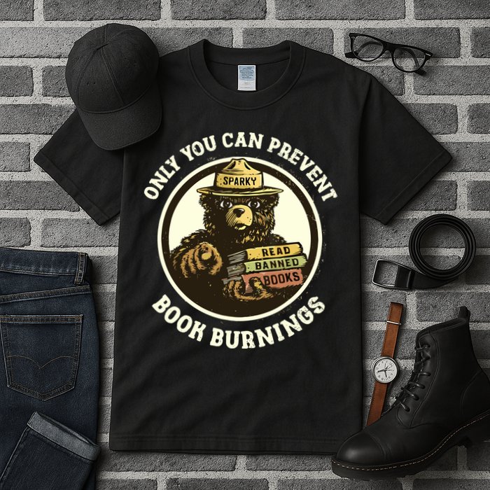 Only You Can Prevent Book Burnings Banned Books Awareness Tall T-Shirt