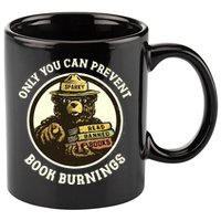 Only You Can Prevent Book Burnings Banned Books Awareness 11oz C Handle Ceramic Mug