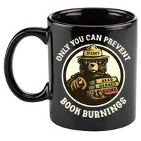 Only You Can Prevent Book Burnings Banned Books Awareness 11oz C Handle Ceramic Mug