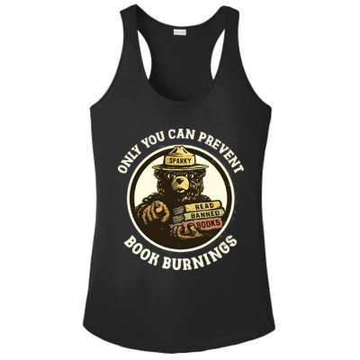 Only You Can Prevent Book Burnings Banned Books Awareness Ladies PosiCharge Competitor Racerback Tank